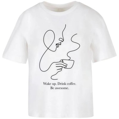тениска,мъжки,тениски,дамски,тениски,miss,tee,drink,coffee,be,awesome,short,sleeve,t,shirt,white,(white)