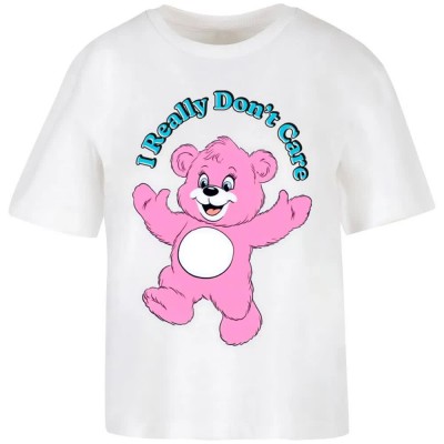 тениска,мъжки,тениски,дамски,тениски,miss,tee,real,don´t,care,pink,bear,short,sleeve,t,shirt,white,(white)