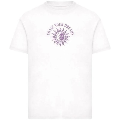 тениска,мъжки,тениски,дамски,тениски,mister,tee,chase,your,dreams,sun,and,moon,short,sleeve,t,shirt,white,(white)