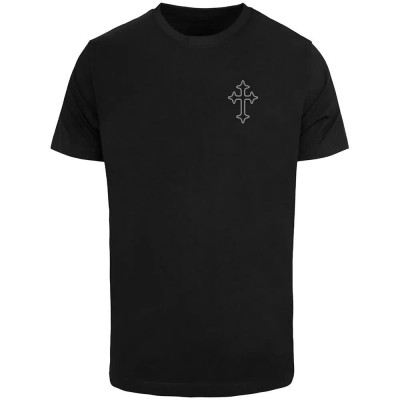 тениска,мъжки,тениски,дамски,тениски,mister,tee,memento,mori,oneline,cross,short,sleeve,t,shirt,black,(black)