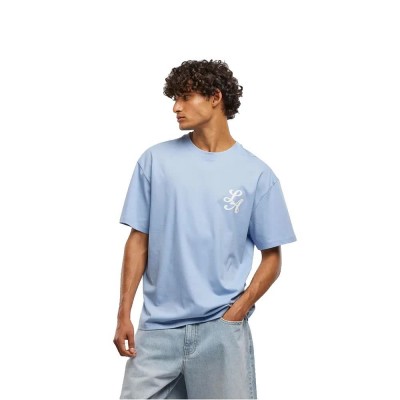 футболна,фланелка,мъжки,тениски,дамски,тениски,mister,tee,los,angeles,football,team,oversized,short,sleeve,t,shirt,blue,(powder,blue)