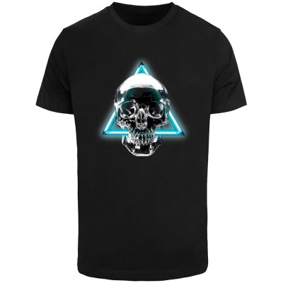 тениска,мъжки,тениски,дамски,тениски,mister,tee,neon,skull,short,sleeve,t,shirt,black,(black)