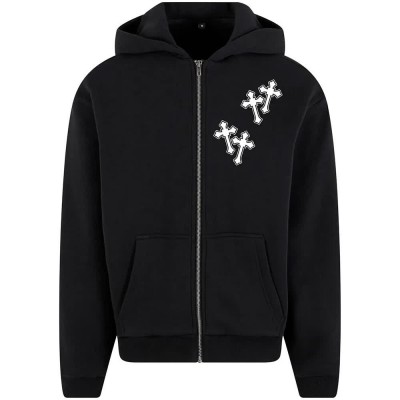 тениска,мъжки,пуловери,mister,tee,mary,cross,full,zip,sweatshirt,black,(black)