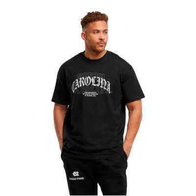 тениска,мъжки,тениски,дамски,тениски,mister,tee,north,carolina,laces,oversized,short,sleeve,t,shirt,black,(black)