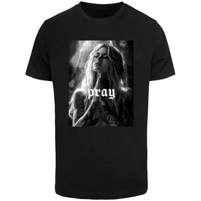 детска,тениска,мъжки,тениски,дамски,тениски,mister,tee,praying,girl,short,sleeve,t,shirt,black,(black)