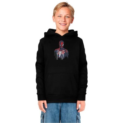 суичър,детски,блузи,mister,tee,spiderman,logo,hoodie,black,(black)