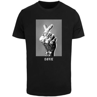 тениска,мъжки,тениски,дамски,тениски,mister,tee,tattoed,love,sign,short,sleeve,t,shirt,black,(black)
