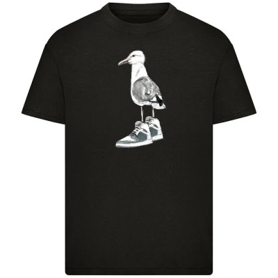тениска,мъжки,тениски,дамски,тениски,mister,tee,the,seagull,sneakers,short,sleeve,t,shirt,black,(black)