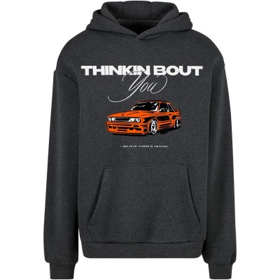 суичър,мъжки,пуловери,mister,tee,thinking,bout,you,car,print,hoodie,black,(charcoal)