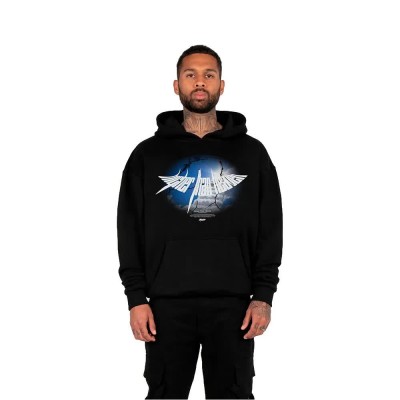 суичър,мъжки,пуловери,mj,gonzales,higher,than,heaven,mjg11589,hoodie,black,(black)