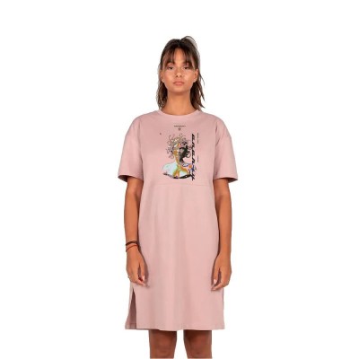рокля,дамски,поли,и,рокли,mj,gonzales,medusa,oversized,short,sleeve,short,dress,pink,(dusk,rose)