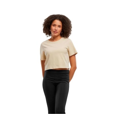фланелка,с,къс,ръкав,дамски,топове,new,morning,studios,nm006,short,sleeve,top,beige,(sand)