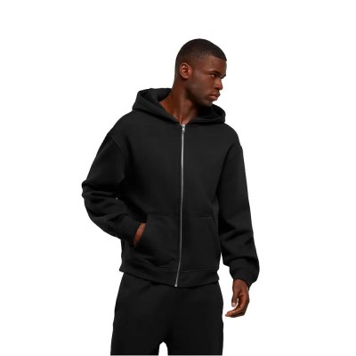 блуза,мъжки,пуловери,дамски,пуловери,new,morning,studios,nm013,oversized,full,zip,sweatshirt,black,(black)