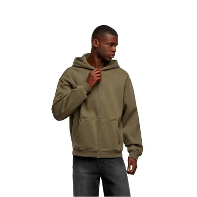 блуза,мъжки,пуловери,дамски,пуловери,new,morning,studios,nm013,oversized,full,zip,sweatshirt,green,(olive)
