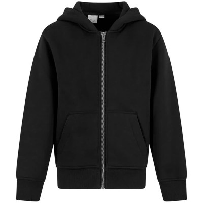 блуза,детски,блузи,new,morning,studios,nmk013,oversized,full,zip,sweatshirt,black,(black)