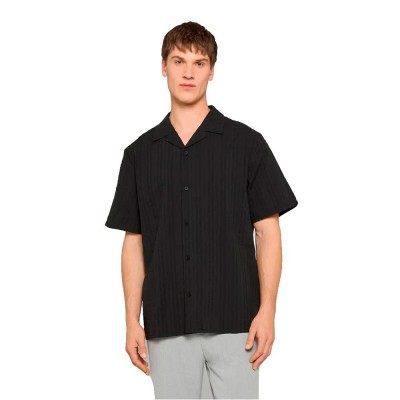 риза,с,къс,ръкав,дамски,ризи,мъжки,ризи,urban,classics,resort,short,sleeve,shirt,black,(black)