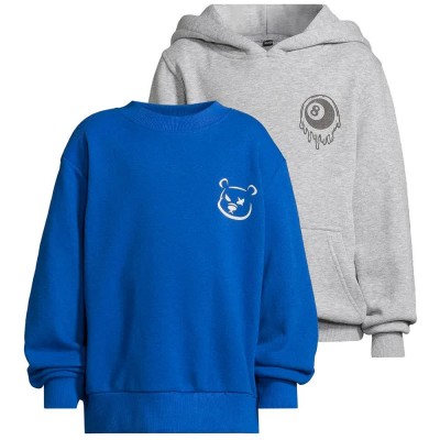 комплект,детски,блузи,urban,classics,set,melting,8,ball,&,angry,hoodie,2,units,blue,grey,(heather,grey,royal)