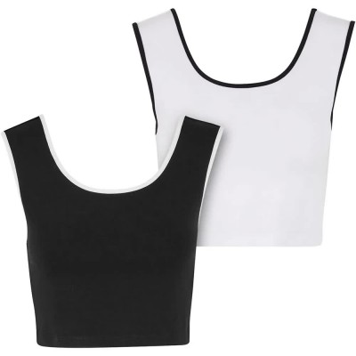 потник,дамски,топове,urban,classics,tb7486a,sleeveless,top,white,black,(black,white,white,black)