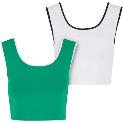 потник,дамски,топове,urban,classics,tb7486a,sleeveless,top,green,white,(frog,green,white,white,black)