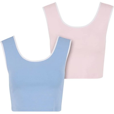 потник,дамски,топове,urban,classics,tb7486a,sleeveless,top,blue,pink,(powder,blue,white,blushed,rose,white)