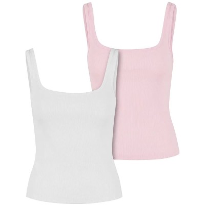 потник,дамски,топове,urban,classics,tb7513a,sleeveless,top,2,units,white,pink,(white,blushed,rose)