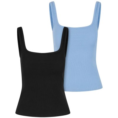 потник,дамски,топове,urban,classics,tb7513a,sleeveless,top,2,units,blue,black,(black,powder,blue)