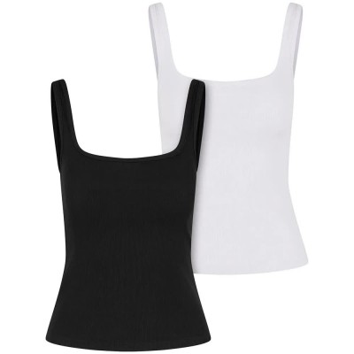 потник,дамски,топове,urban,classics,tb7513a,sleeveless,top,2,units,white,black,(black,white)