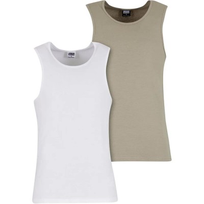 тениска,мъжки,тениски,дамски,тениски,urban,classics,tb7650a,sleeveless,t,shirt,2,units,beige,white,(pale,olive,white)