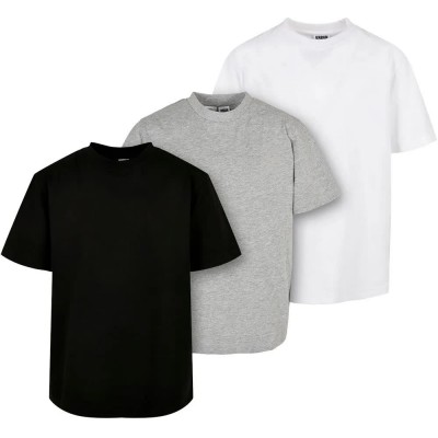 тениска,мъжки,тениски,дамски,тениски,urban,classics,uck006b,short,sleeve,t,shirt,3,units,multicolor,(white,black,grey)