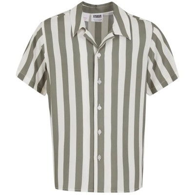 риза,с,къс,ръкав,дамски,ризи,мъжки,ризи,urban,classics,uck4150,short,sleeve,shirt,green,(pale,olive,off,white)