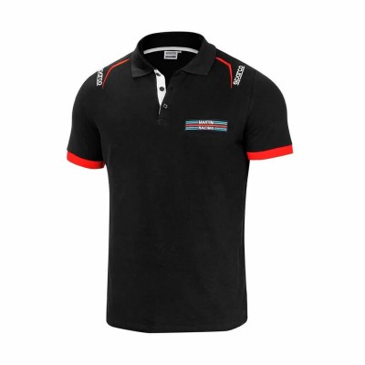 дамски,блузи,с,яка,мъжки,блузи,с,яка,sparco,replica,martini,r,short,sleeve,polo,white,(black)