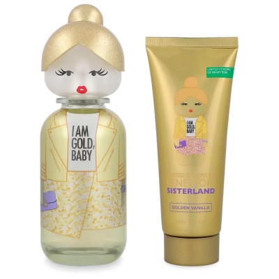 дамски,парфюми,benetton,sisterland,golden,vanilla,vapo,set,90ml,eau,de,toilette,golden