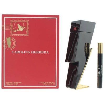 мъжки,парфюми,carolina,herrera,bad,boy,vapo,set,100ml,eau,de,toilette,red