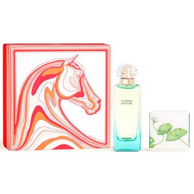 дамски,парфюми,hermes,un,jardin,sur,le,nil,vapo,set,50g+115ml,eau,de,toilette,pink