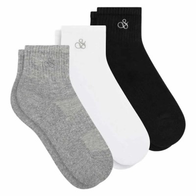 чорапи,мъжки,чорапи,дамски,чорапи,scotch,&,soda,1,2,terry,qtr,crew,socks,3,pairs,multicolor,(medium,grey)