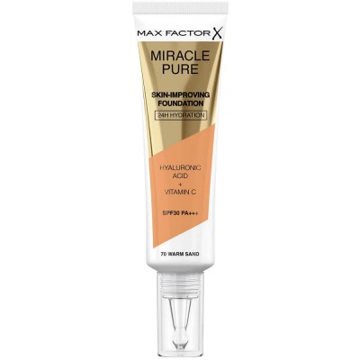 ексфолианти,max,factor,miracle,pure,spf30,nº70,warm,sand,30ml,foundation
