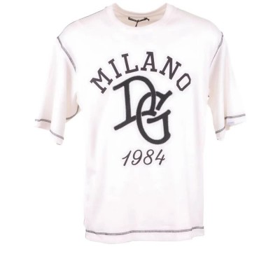 тениска,мъжки,тениски,дамски,тениски,dolce,&,gabbana,747197,short,sleeve,t,shirt,white,(ecru)