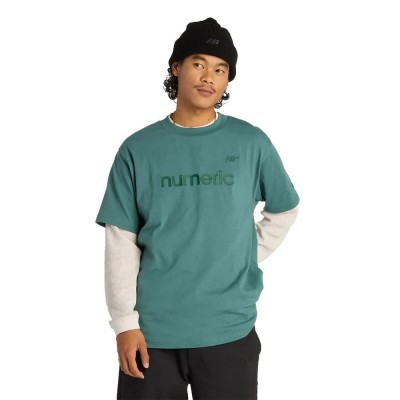 тениска,мъжки,тениски,дамски,тениски,new,balance,numeric,cotton,short,sleeve,t,shirt,green,(new,spruce)
