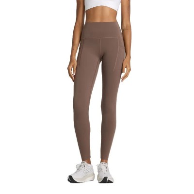 клин,дамски,клинове,дамски,чорапогащи,и,клинове,new,balance,sleek,pocket,27,high,waist,leggings,brown,(brown)
