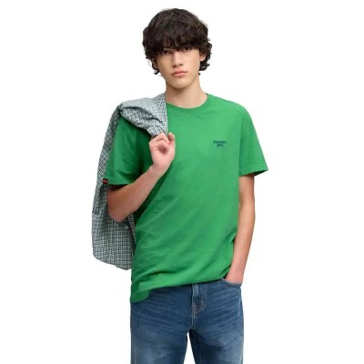 тениска,мъжки,тениски,дамски,тениски,superdry,essential,serif,logo,embroidered,short,sleeve,t,shirt,green,(garden,green,marl,blue)