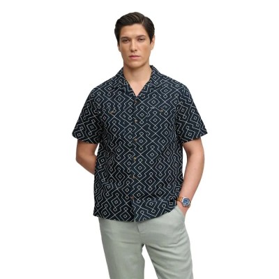 риза,с,къс,ръкав,дамски,ризи,мъжки,ризи,superdry,premium,printed,beach,short,sleeve,shirt,blue,black,(sashiko,eclipse,navy)