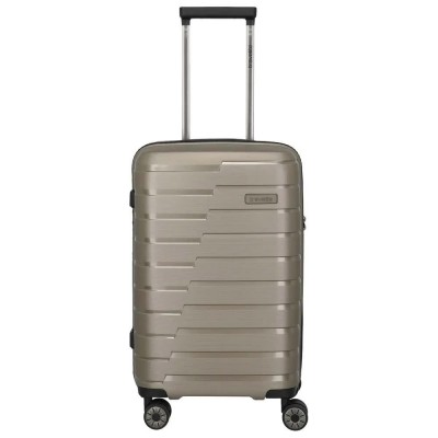 куфари,travelite,air,base,4w,s,slim,trolley,bag,brown,(champagne)