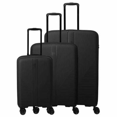 куфари,travelite,air,stripe,4w,s,slim,trolley,bag,black,(black)