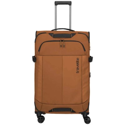 куфари,travelite,briize,4w,l,expandable,trolley,bag,brown,(curry)