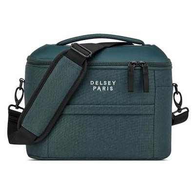 несесер,тоалетни,принадлежности,delsey,brochant,3,beauty,case,wash,bag,green,(pine,green)