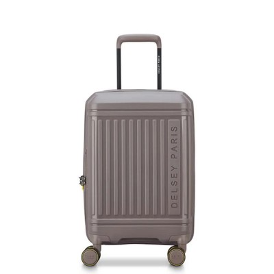 куфари,delsey,lutece,expandable,55cm,34l,trolley,bag,brown,(brown)