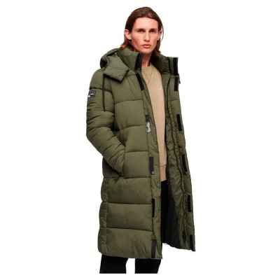 яке,мъжки,якета,дамски,якета,и,палта,superdry,rips,longline,puffer,jacket,refurbished,green,(dark,moss,green,grid)