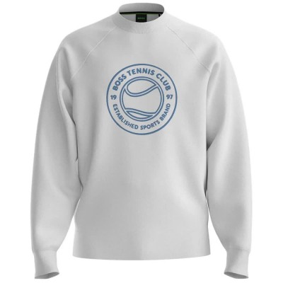 блуза,мъжки,пуловери,boss,join,salbo,10276629,green,sweatshirt,white,(white)