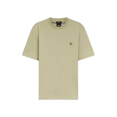 тениска,мъжки,тениски,дамски,тениски,boss,taut,10263030,short,sleeve,t,shirt,beige,(dark,beige)