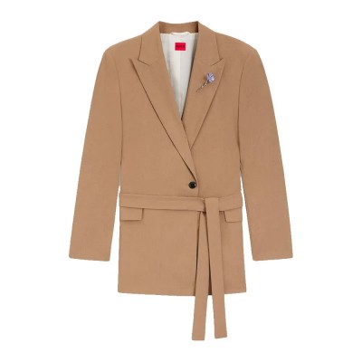 сако,дамски,сака,hugo,abivale,10276528,blazer,brown,(open,miscellaneous)